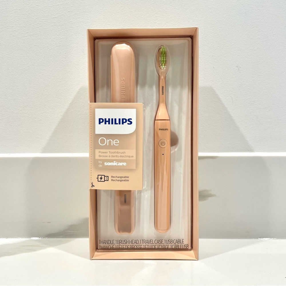 NEW Philips One by Sonicare Rechargeable Power Toothbrush (Champagne)
